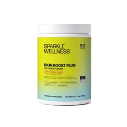 Sparkle Wellness VERISOL Bioactive Hydrolyzed Collagen Peptides | Collagen Powder med vitamin C & Hyaluronic Acid för hår, hud och nagelhälsa | Hud Boost Plus (Acai Lemonade) [50-Serves]