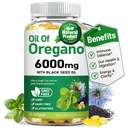 vivcmin Oil of Oregano Softgels with Black Seed Oil, Oregano Oil Capsules for Immune & Digestive Support, Retains Carvacrol & Thymoquinone, Non-GMO, Gluten Free, 60 Softgels