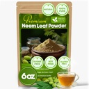FreshDrinkUS, Premium 6oz Neem Leaf Powder, 100% Natural and Pure from Neem Leaves Dried, for Hair and Skin, No Additives, No Gluten, No Sugar, Vegan