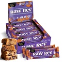 Raw Rev Vegan Protein Bars- Peanut Butter Dark Chocolate & Sea Salt, 12 bars, Non-GMO, Plastic-Neutral, Nothing Artificial, Glo Formula, Gluten-Free, Keto-Friendly, Paleo, Kosher, No Sugar Alcohols, No Stevia