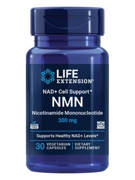 Life Extension NAD+ Cell Support NMN, Energy Support, 300 mg, 30 Capsules