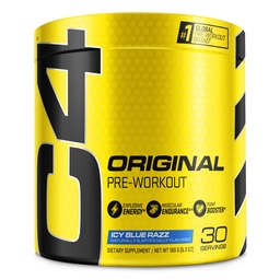 Cellucor C4 Original Pre Workout Powder ICY Blue Razz | Vitamin C för Immune Support | Sugar Free Preworkout Energy för Män & Kvinnor | 150 mg koffein + Beta Alanine + Kreatin | 30 portioner