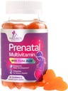 Prenatal Vitamins for Women - Pregnancy Vitamins Gummies with Folic Acid, Vitamin A, C, D3, B12, B6 - Prenatal Multivitamin Gummy for for Fetal Support, Pregnant & Nursing Women - 60 Gummies