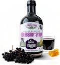 Heartland Organic Elderberry Syrup - Cold Pressed Elderberry Juice, Zero Water Added - Immune Support for Kids & Adults - Made with Raw Honey, Ginger, Cinnamon & Star Anise - 13 fl oz (375 ml)