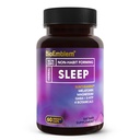 BioEmblem Natural Sleep Aid för vuxna med Melatonin, Valerian Root, Suntheanine & More | Hälsosam sömntillägg | Herbal Sleeping Pills | 60 kapslar
