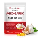 Aged Garlic Extract Capsules 7500mg Odorless,for Immune Support,Garlic Supplement,Non-GMO, Gluten-Free, Vegetarian|300 Softgels
