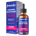 Liposomal Glutathione Liquid Supplement, 98% Absorption, with Vitamin C, L- Glutathione, 2 Fl Oz (Pack of 1)