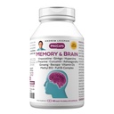 ANDREW LESSMAN Memory & Brain 60 Capsules – Naturally Supports Brain, Memory and Mental Acuity. with Ginkgo Biloba, Ashwagandha, Bacopa, Curcumin, Ginseng, B-Complex, Vitamin D3