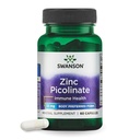 Swanson Zinc Picolinate - Mineral Supplement Promoting Prostate Health, Vision Health och Immune Support - Body Preferred Form of Chelated Zinc - (60 kapslar, 22mg vardera)