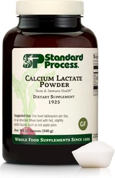 Standardprocess - Kalciumlaktatpulver - Benhälsa och immunstöd - Kalcium Magnesium Supplement för benstyrka och blodhälsa - Icke-mejeri, icke-soj & glutenfri - 12 oz