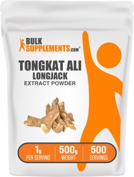 BulkSupplements.com Longjack Extract Powder - Tongkat Ali Extract, Tongkat Ali för Män & Kvinnor - Gluten Free, 1g per Servering, 500g (1.1 lbs) (Pack av 1)