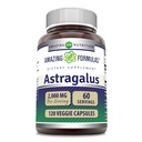 Amazing Formulas Astragalus (from Astragalus Membranaceus Plant Root) | 2000 Mg Supplement | Vegetarian Capsule | Non-GMO | Gluten-Free | Made in USA (1 Pack | 120 Count)