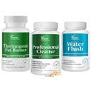 DR VITAMIN SOLUTIONS 15 Day Cleanse, Thermogenic Fat Burner, Water Weight Loss for Women & Men Bundle, 180 Capsules