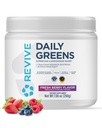 REVIVE MD Daily Green Powder Superfood (Färsk Berry) - Supergreens Powder för att stödja energinivåer - Grön Juice som förbättrar Fiber Intag - Grönsaksstöd Digestion och Gut Health