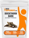 BulkSupplements.com Buckthorn Bark Extract Powder - Buckthorn Bark Powder, Herbal Supplement - Vegan & Gluten Free, 750mg per Serving, 100g (3.5 oz) (Pack of 1)