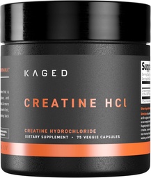 Kaged Creatine HCl Capsules | Unflavored | Muscle Building & Recovery | Patented Creatine Hydrochloride Formel | Vegan, Gluten Free, Easily Digestible | Tillskott för Män & Kvinnor | 75 portioner
