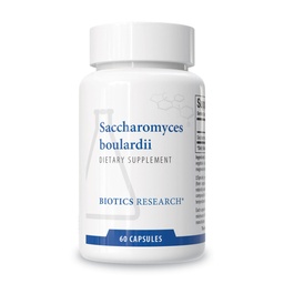 Biotics Research Saccharomyces boulardii Probiotics Supplement - 235 mg / Serving-Stöder GI Health Microbial Balance, Healthy Immune & Pathway Responses - Dairy-Free, Temperature-Stable - 60 kapslar