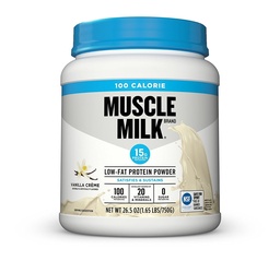 Muskelmjölk ZERO, 100 kaloriproteinpulver, Vanilla, 15g protein, 1,65 pund, 25 portioner