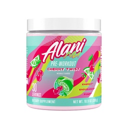 Alani Nu Pre Workout Powder Cherry Twist, Amino Energy Boost, Endurance Supplement, Sugar Free, 200mg Caffeine, L-Theanine, Beta-Alanine, L-Citrulline, 30 Servings