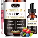 Vitamin B12 Complex 10000 mcg | Vegan Triple Liquid B-12 Drops Sublingual Supplement | Methylcobalamin & Adenosylcobalamin & Hydroxo Blend for Long-Lasting Energy and Healthy Metabolism Berry Flavor