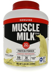 Muskelmjölk äkta proteinpulver, Banana Crème, 32g protein, 4,94 pund, 32 portioner