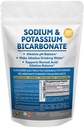 Sodium Bicarbonate Powder & Potassium Bicarbonate Powder pH Balance Supplement. Make Gallons of Alkaline Water Drops for Acid/Alkaline pH Balance, Stomach Immune Performance. Alkaline Drinking Water