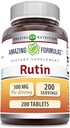 Amazing Formulas Rutin 500mg 200 Tablets Supplement | Non-GMO | Gluten Free | Made in USA