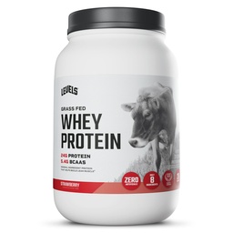 Levels Grass Fed Whey Protein Powder, No Artificials, 24G Protein, Strawberry, 2LB