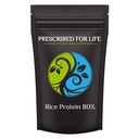 Prescribed For Life Rice Protein Powder | Non GMO Whole Grain Brown Rice Protein Concentrate Powder - 80% Protein (2kg / 4.4lb)