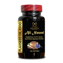 Cold-Pressed Flaxseed Oil 1000mg Softgels with Alpha Linolenic Acid and Omega Oils | Plant-Based Essential Fats | 1 Bottle 100 Softgels