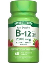 Nature's Truth B12 Vitamin | 60 Fast Dissolve Tablets | 2500 mcg | with Folic Acid | Vegan, Non-GMO & Gluten Free