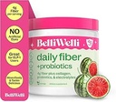 Belli Welli Fiber Supplement för kvinnor och män - Premium Daily Fiber Powder från organisk Acacia med tillsatt Collagen, Electrolytes & Probiotics - No Bloat, Constipation & Gut Health Support (Watermelon)