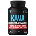 9in1 Kava Kava Capsules 5-månaders leverans 15:1 Extrakt för sömn, sinne och immunstöd - 9 naturliga örter inkluderar Ginkgo, Ashwagandha, Graviola, Valerian & More - 150 Vegan kapslar