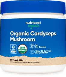 Nutricost Organic Cordyceps Powder (100 Grams) USDA Certified Organic