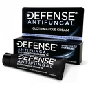 Defense Clotrimazole Antifungal Cream | Jock Itch, Athlete's Foot, Ringworm Treatment | Medicated Itch Relief Anti Fungal Cream for Skin and Foot Fungus
