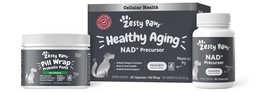 Zesty Paws NAD + Precursor Supplement for Dogs - Niagen for Healthy Aging & Skeletal Muscle Support & Recovery - Brain, Heart & Cellular Energy Support - Nicotinamide Riboside Chloride - 60 kapslar