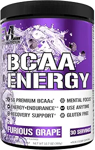 EVL BCAAs Amino Acids Powder - Rehydrating BCAA Powder Post Workout Recovery Drink med naturligt koffein - BCAA Energy Pre Workout Powder för muskelåterställning Lean Growth and Endurance - Green Apple
