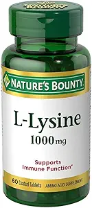 Naturens Bounty L-Lysine 1000 mg tabletter 60 ea (Pack of 2)