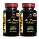 Saw Palmetto Extract 1000mg – Men’s Vitality Support - Plant-Powered Capsules Supporting Daily Prostate Comfort - Male Support Formula – 2 Bottles 200 Counts