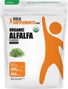 BulkSupplements.com Organic Alfalfa Grass Powder - Alfalfa Supplement, Green Superfood Powder - Vegan & Gluten Free, 5g per Servering, 500g (1.1 lbs) (Pack of 1)