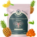 Women's Probiotic Gummies Premium Feminine Balance Gummies for Women – pH Balance Health Support with Probiotics Hawaiian Pineapple Flavor-Vegan & Sugar-Free, 60 Gummies 30 Servings