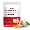 Odorless Garlic Softgels | 500mg Per Serving | 300 Softgels, 150 Servings | Non-GMO, Gluten Free Supplement for Heart, Circulatory & Immune Support