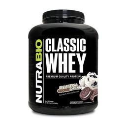 NutraBio Classic Whey Protein Powder- Full-Spectrum Amino Acid Profile - Inga filter, konstgjorda färger, konserveringsmedel - Låg Glykemisk Index - Ice Cream Cookie Dream, 5 pund