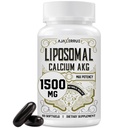 Liposomal Calcium AKG Supplement 1500 MG (Alpha-Ketoglutaric Acid), Hög Absorption, effektivare än AAKG, Ca AKG för livslängd, åldersförsvar, cellulär energi, metabolisk funktion, 60 Softgels