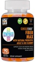 CLINICAL DAILY Fiber Max, Vegan High Fiber Gummies för vuxna och barn. Förstoppningshjälp för vuxna och barn. Prebiotic Inulin Fiber Supplement Gummies. 90 Glutenfri laxerande gummies för Gut Repair