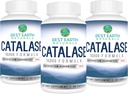 Best Earth Naturals Catalase Supplement 10 000 med Saw Palmetto, Biotin, Fo-Ti, PABA - Hårtillskott för starkt hår - 180 kapslar - Pack av 3 (90-dagars leverans)