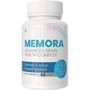 Memora Brain & Memory Support Supplement – Cognitive Function, Mental Clarity & Focus Formula with Lion’s Mane, Bacopa Monnieri, Ginkgo Biloba, Rhodiola & Panax Ginseng – 60 Capsules