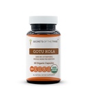 Secrets of the Tribe Gotu Kola USDA Organic Capsules | Certified Organic Vegetarian Capsules, Herbal Dietary Supplement | Centella asiatica Dried Herb (60 Count)