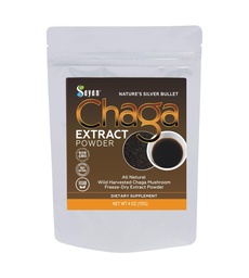 Sayan Chaga Mushroom Extract Powder (4oz) - Frysa Torkad Siberian Wild Harvested - Organisk Antioxidant Te för Immun och Digestion Support - Fokus, Energi, Klarhet, Wellness - Inga Tillsatser