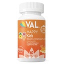 VAL Magnesium för barn | High-Absorption Magnesium för lugn, avkoppling och fokus | Mg Glycinate, Citrate & Taurate | med vitamin B6, D & C | Sugar-Free, Icke-GMO | 60 Chewabletter